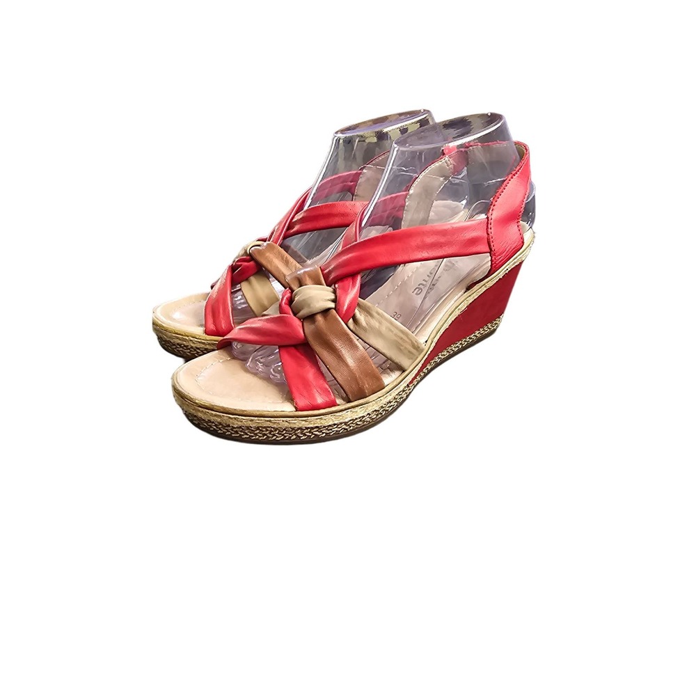 Remonte Leather red and brown size 39 size women's 7